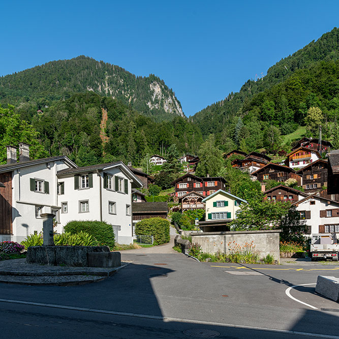 Dorf Luchsingen
