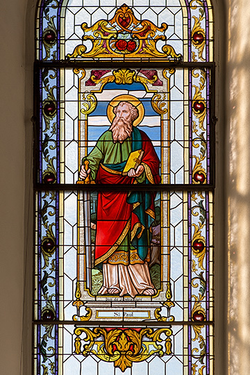 Vitrail Eglise Saint-Sébastien à Boécourt