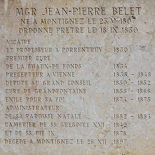 Tableau jean-Pierre Bélet