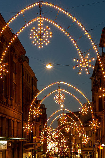 Weihnachtsbeleuchtung in Basel