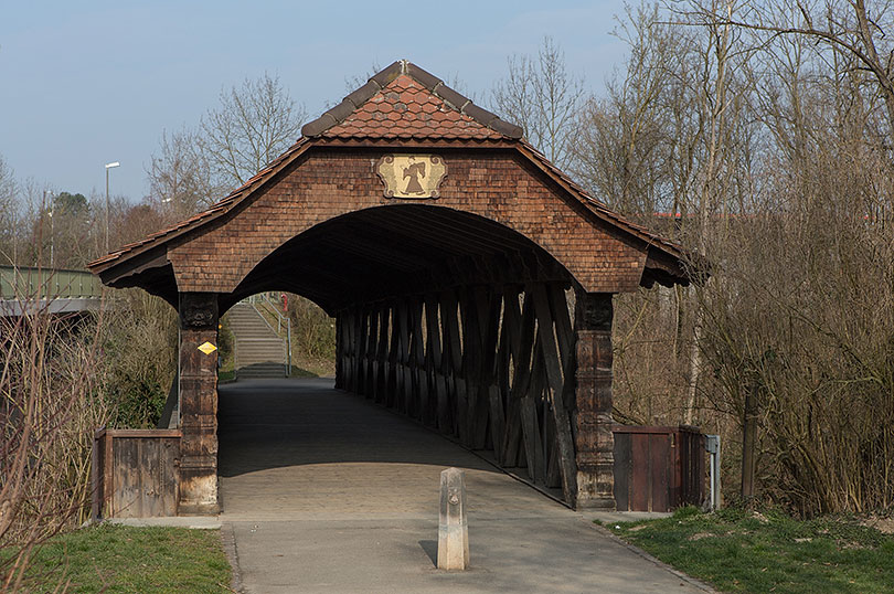 Holzbrücke in Münchenstein