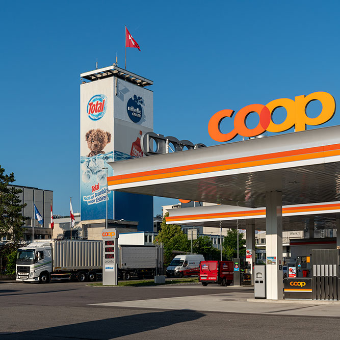 Mifa AG und coop-Tankstelle