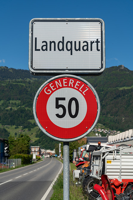 Ortstafel Landquart