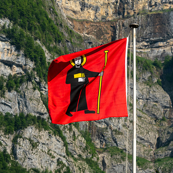 Fahne Kanton Glarus