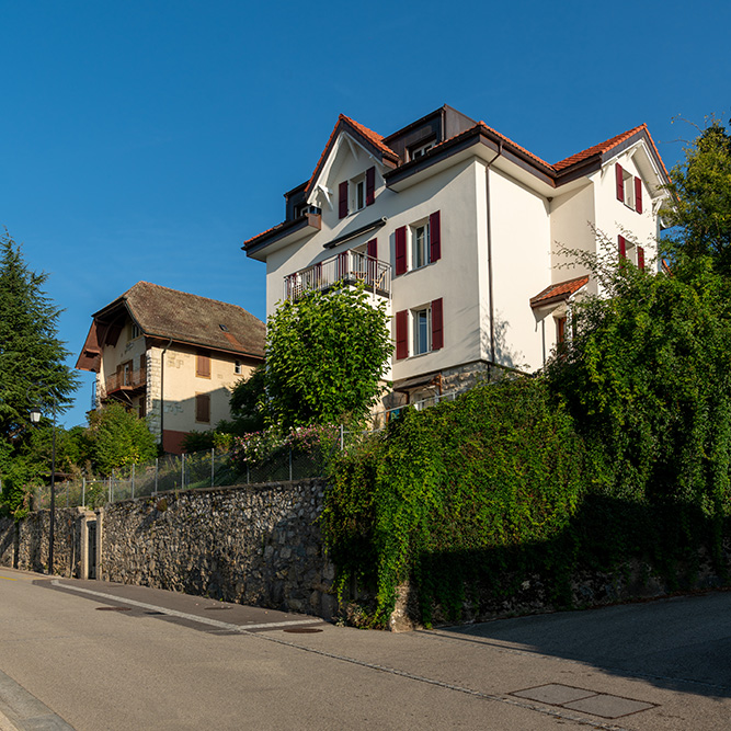 Rue de la Chapelle à Corcelles