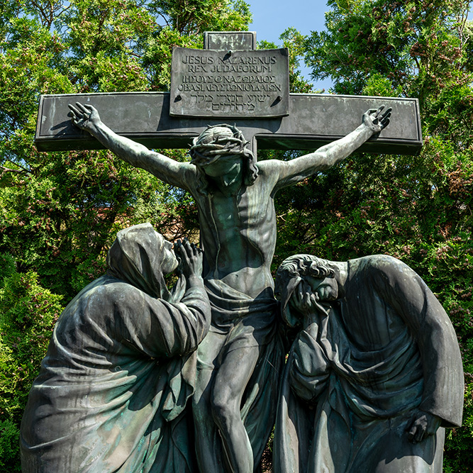 Friedhofskreuz in Rebstein
