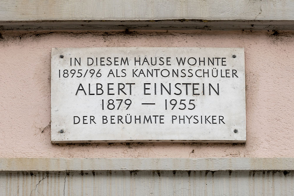 Gedenktafel Albert Einstein
