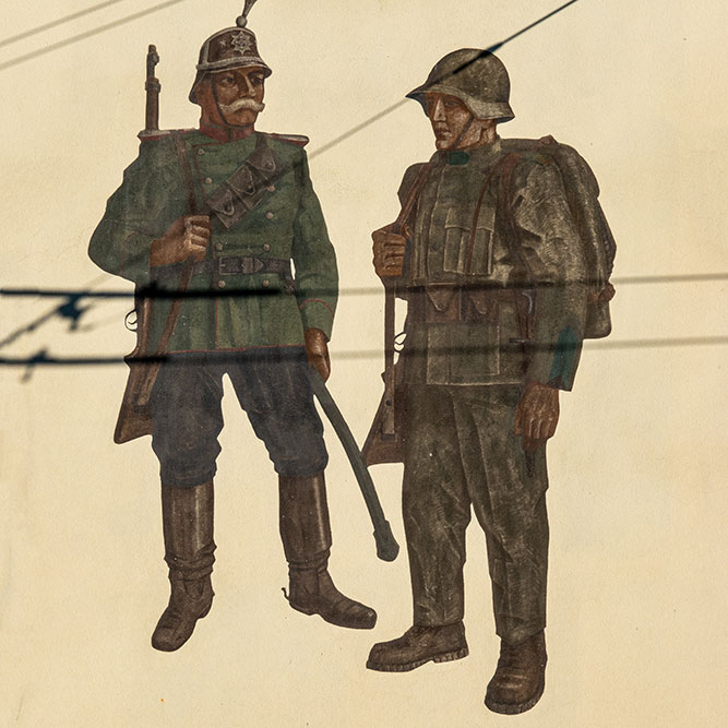 Soldaten-Wandbild