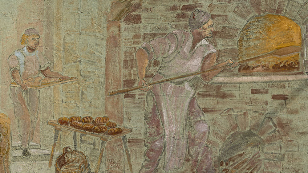 Wandbild Bäckerei