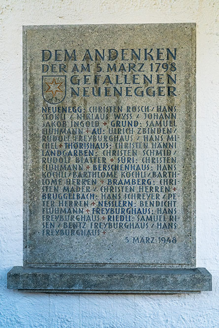 Gedenktafel in Neuenegg
