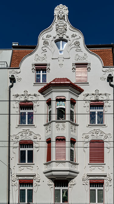 Hausfassade in Biel